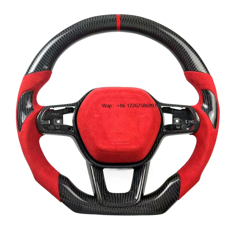 2021-2023 for Generation Custom Racing Carbon Fiber Steering Wheel with Red Leather Factory Interior for Automotive
2021-2023 for Generation Custom Racing Carbon Fiber Steering Wheel with Red Leather Factory Interior for Automotive