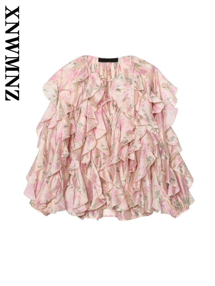 XNWMNZ 2025 Summer New Female Chic boho Long Sleeve V-Collar Holiday Spring Woman Ruffle Shirt Fashion Print Tie Chiffon Blouse
XNWMNZ 2025 Summer New Female Chic boho Long Sleeve V-Collar Holiday Spring Woman Ruffle Shirt Fashion Print Tie Chiffon Blouse
