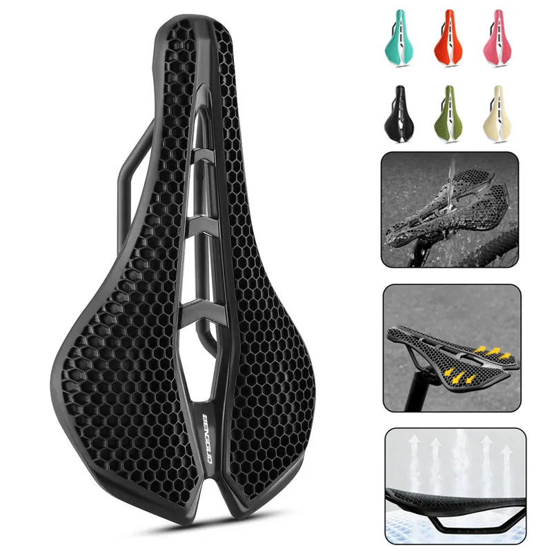 3D Road Bike Seat 150mm Comfortable MTB Saddle Hollow Honeycomb with Shock Absorption Mountain Cycling Riding Accessories
3D Road Bike Seat 150mm Comfortable MTB Saddle Hollow Honeycomb with Shock Absorption Mountain Cycling Riding Accessories