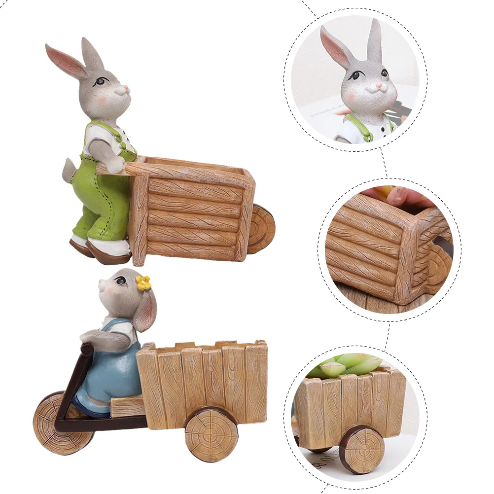 2 шт. милых кашпо из смолы в форме кролика, 4 дюйма, маленькие цветочные горшки для мини-растений, креативный декор для дома, офиса, балкона
2 шт. милых кашпо из смолы в форме кролика, 4 дюйма, маленькие цветочные горшки для мини-растений, креативный декор для дома, офиса, балкона