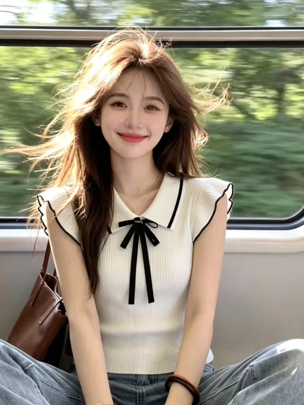 Recommended Self-Preserved High-End Color Block Neck Knitwear Women's Summer Slim Fit Top Flying Sleeve Commute Style
Recommended Self-Preserved High-End Color Block Neck Knitwear Women's Summer Slim Fit Top Flying Sleeve Commute Style