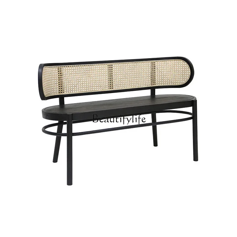 Nordic Solid Wood Rattan Bench Vintage Silent Style Double Rattan Chair Bedroom Log Bedside Home Bench
Nordic Solid Wood Rattan Bench Vintage Silent Style Double Rattan Chair Bedroom Log Bedside Home Bench