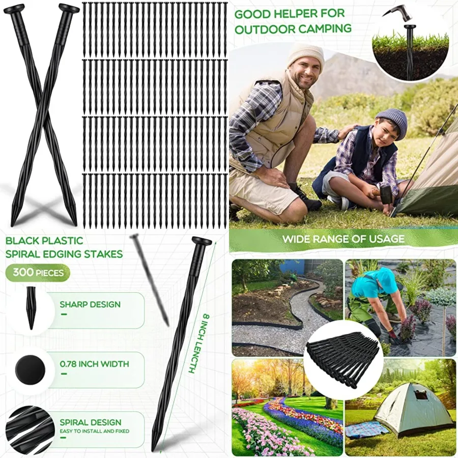 Pcs Landscape Edging Stakes Bulk 8 Inch Spiral Landscape Anchoring Spikes Plastic Edging Nails Yard Garden Anchoring Spikes for
Pcs Landscape Edging Stakes Bulk 8 Inch Spiral Landscape Anchoring Spikes Plastic Edging Nails Yard Garden Anchoring Spikes for