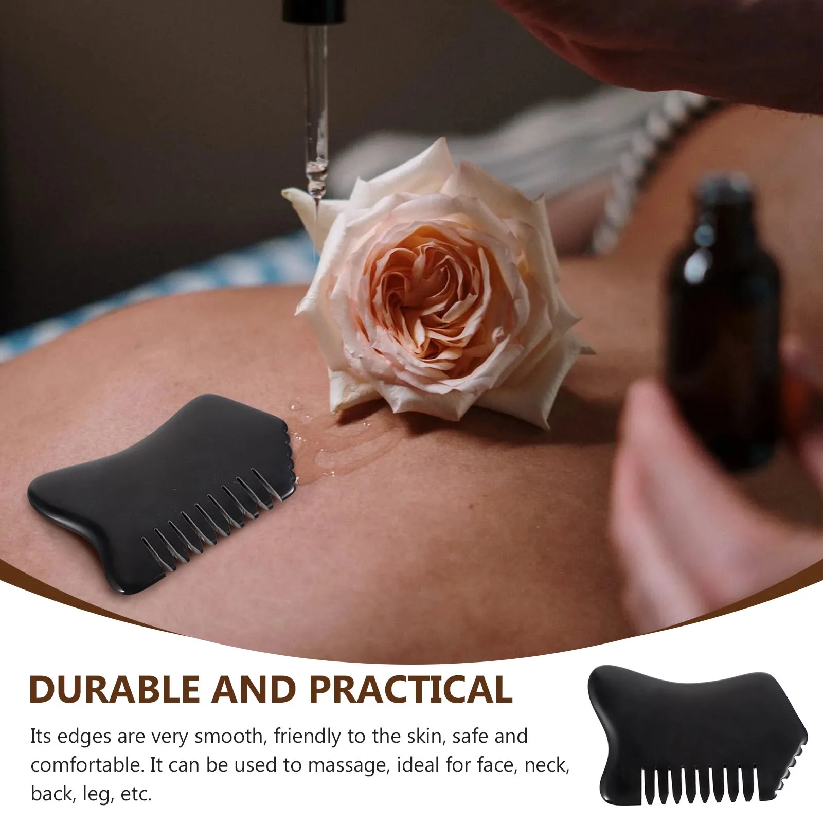 Scraping Comb Ergonomic Smooth Edges Safe Comfortable Face Neck Back Legs Massage Tool Body Guasha Massager Hair Scalp Massager
Scraping Comb Ergonomic Smooth Edges Safe Comfortable Face Neck Back Legs Massage Tool Body Guasha Massager Hair Scalp Massager