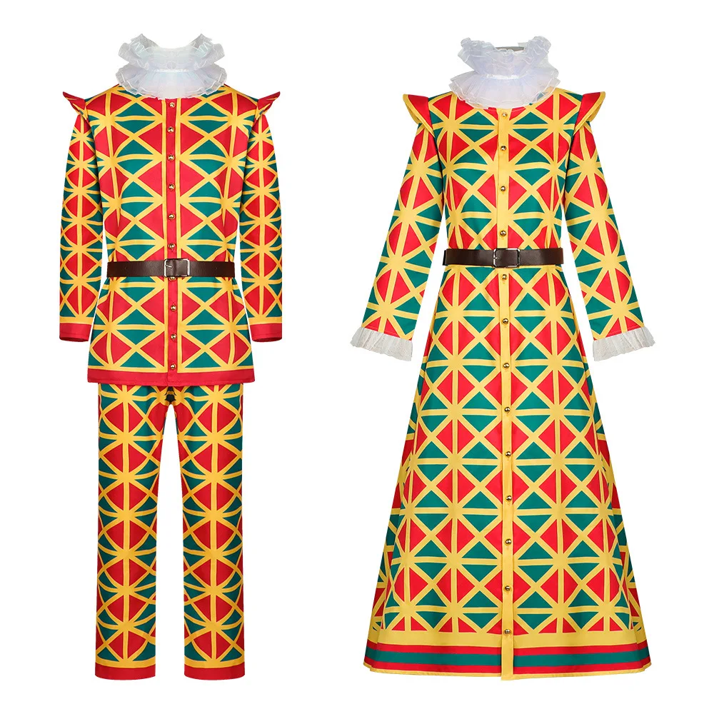 Women Men1855s Medieval Renaissance Herlekin Comedy Clown Arlecchino Zanni Costume
Women Men1855s Medieval Renaissance Herlekin Comedy Clown Arlecchino Zanni Costume
