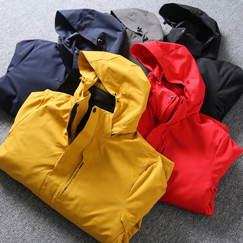Men's Outdoor Casual Hooded down Jaet Fce Lined Windproof Waterproof Autumn Winter Thiened Zipper Closure Long Sve
Men's Outdoor Casual Hooded down Jaet Fce Lined Windproof Waterproof Autumn Winter Thiened Zipper Closure Long Sve