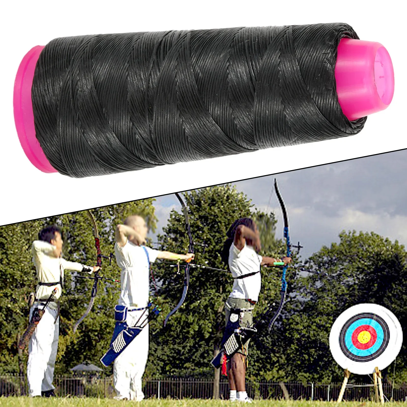 Reliable Bowstring Material Thread for Recurve Longbow Hunting Strong Polyethylene Fiber 0 8mm Diameter 120m Length
Reliable Bowstring Material Thread for Recurve Longbow Hunting Strong Polyethylene Fiber 0 8mm Diameter 120m Length