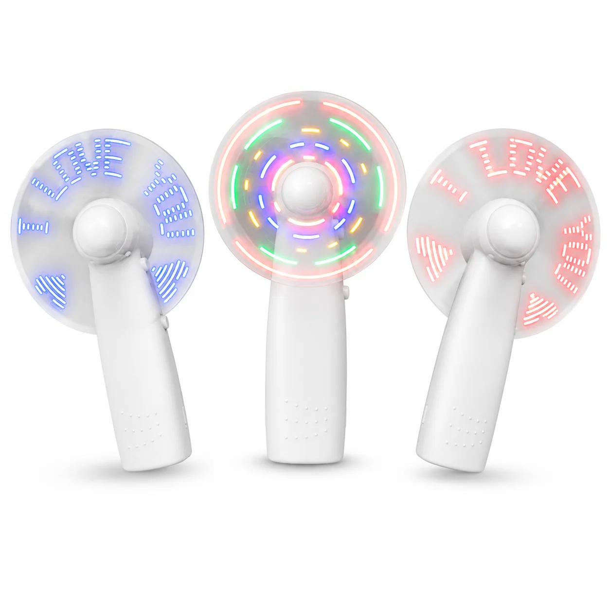 3 Speeds Ultra Quiet Handheld Fan with LED Flashing Words Mini Portable Battery Operated Cooling Fan for Kids
3 Speeds Ultra Quiet Handheld Fan with LED Flashing Words Mini Portable Battery Operated Cooling Fan for Kids