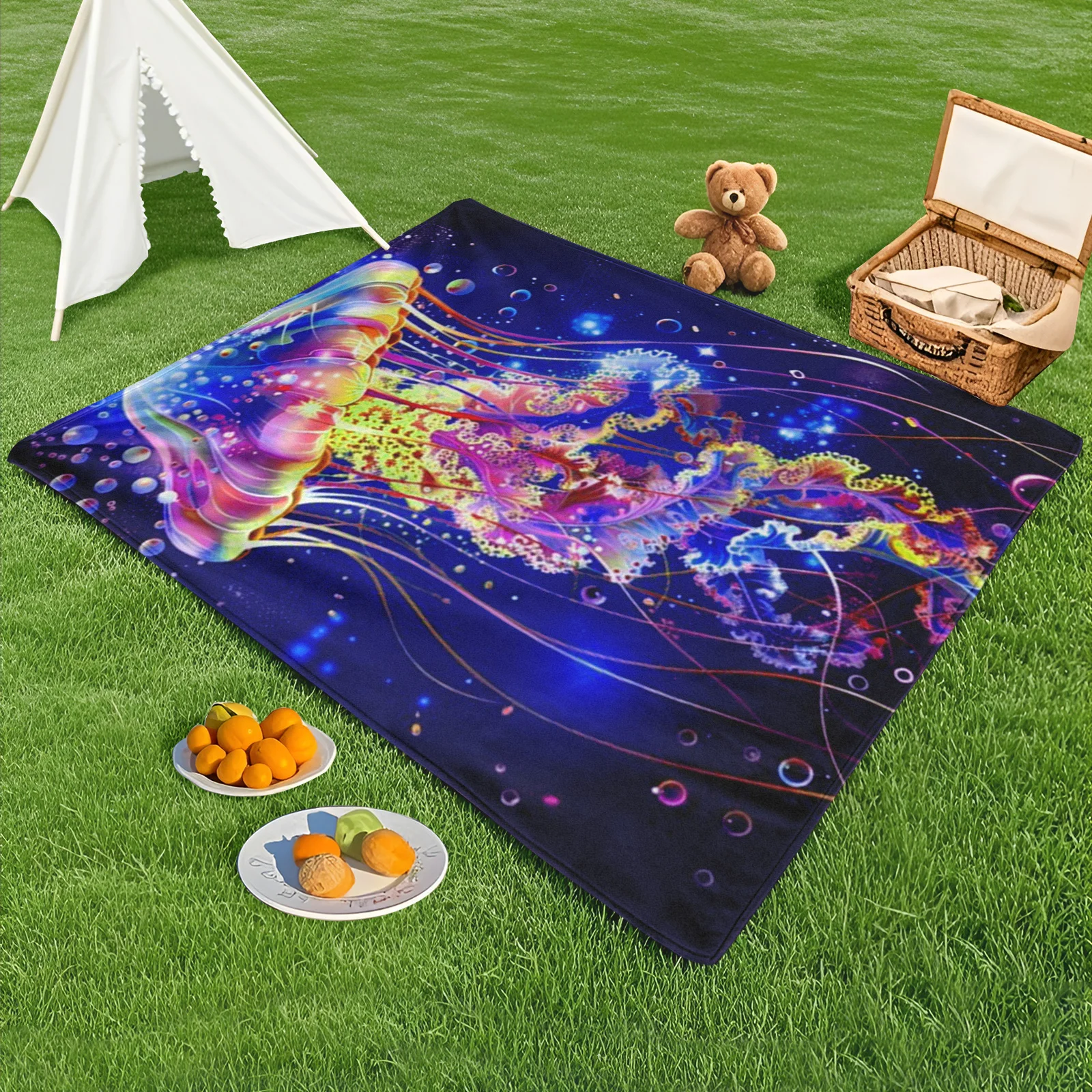 Elegant Jellyfish In Purple And Deep Blue With Bubbles Outdoor Blanket For Serene Oceanic Vibes And Cozy Comfort
Elegant Jellyfish In Purple And Deep Blue With Bubbles Outdoor Blanket For Serene Oceanic Vibes And Cozy Comfort