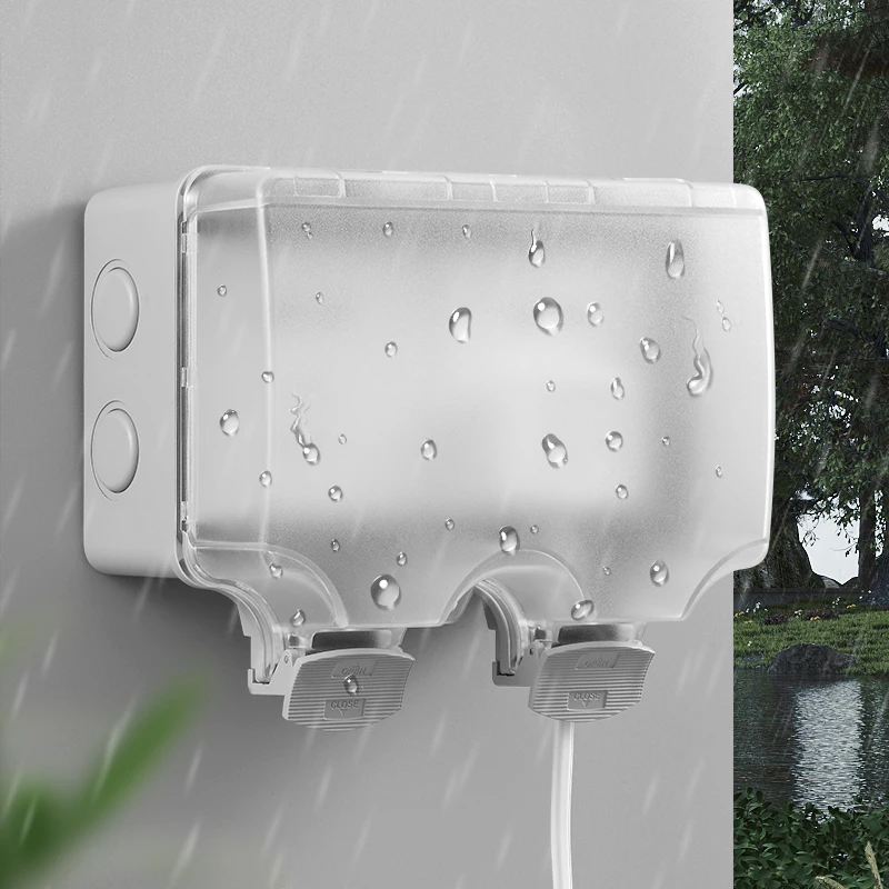 Двойная уличная водонепроницаемая розетка 86, блок питания с открытым креплением, дождевик, зарядное устройство для двора, автомобиля, буря, непромокаемый
Двойная уличная водонепроницаемая розетка 86, блок питания с открытым креплением, дождевик, зарядное устройство для двора, автомобиля, буря, непромокаемый