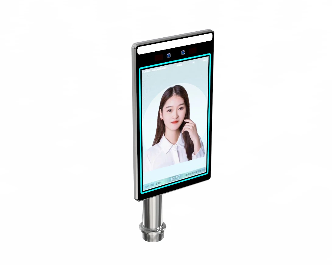 Android System Cheap High Quality Face Recognition Time Attendance Machine Stainless Steel WIFI Indoor Office Use 8 Inch LCD