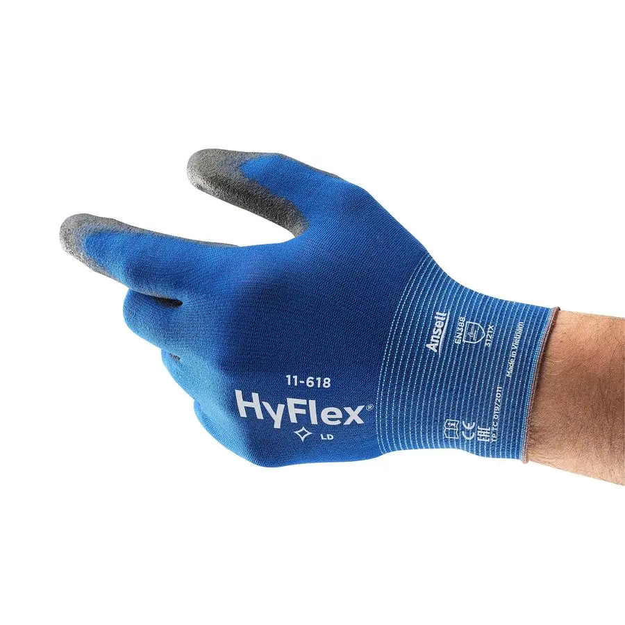 11618 UltraThin Industrial Safety Work Gloves for Auto, Machinery, Equipment, Fabrication Size 10, Blue Black 12 Pairs
11618 UltraThin Industrial Safety Work Gloves for Auto, Machinery, Equipment, Fabrication Size 10, Blue Black 12 Pairs