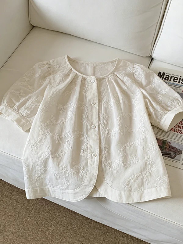 plus Size Short Sleeve Embroidered Women's Shirt Versatile Slimming Korean Style Summer New Arrival Commute Fashion Regular Fit
plus Size Short Sleeve Embroidered Women's Shirt Versatile Slimming Korean Style Summer New Arrival Commute Fashion Regular Fit