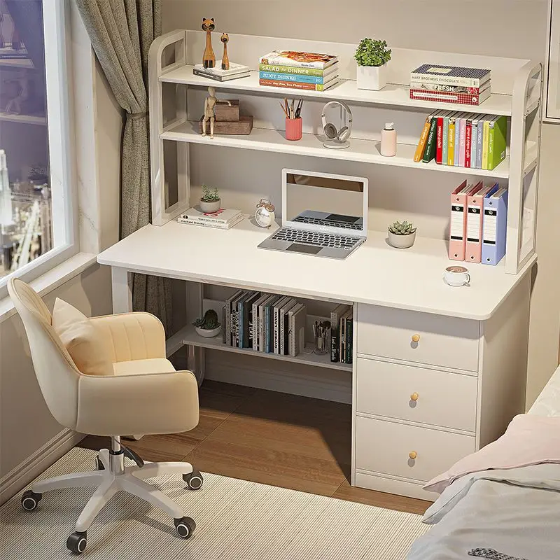 Computer desk Desktop Home desk Bookshelf Integrated table Student study table with drawers Bedroom office writing
Computer desk Desktop Home desk Bookshelf Integrated table Student study table with drawers Bedroom office writing
