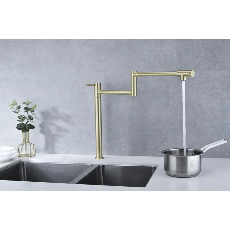 Pot Filler Faucet with Extendable Spout
Pot Filler Faucet with Extendable Spout