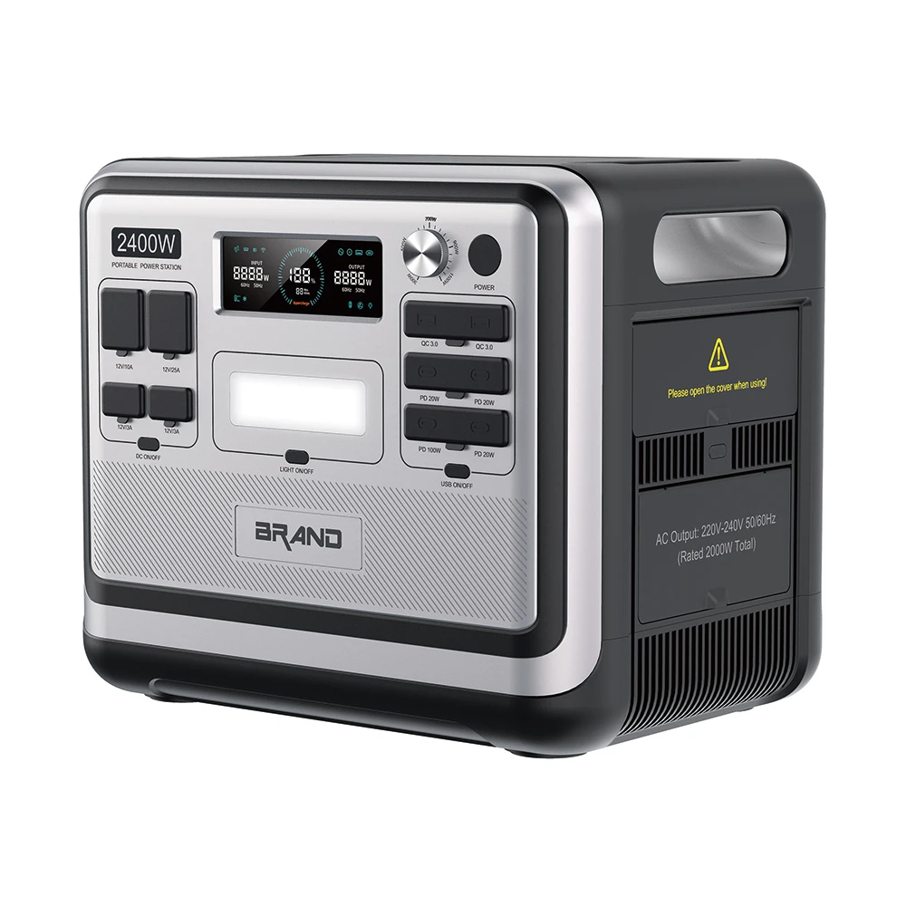 Solar Energy Storage 220V 110V LifePO4 Battery 2400W Portable Power Station Solar Generator Outdoor
Solar Energy Storage 220V 110V LifePO4 Battery 2400W Portable Power Station Solar Generator Outdoor