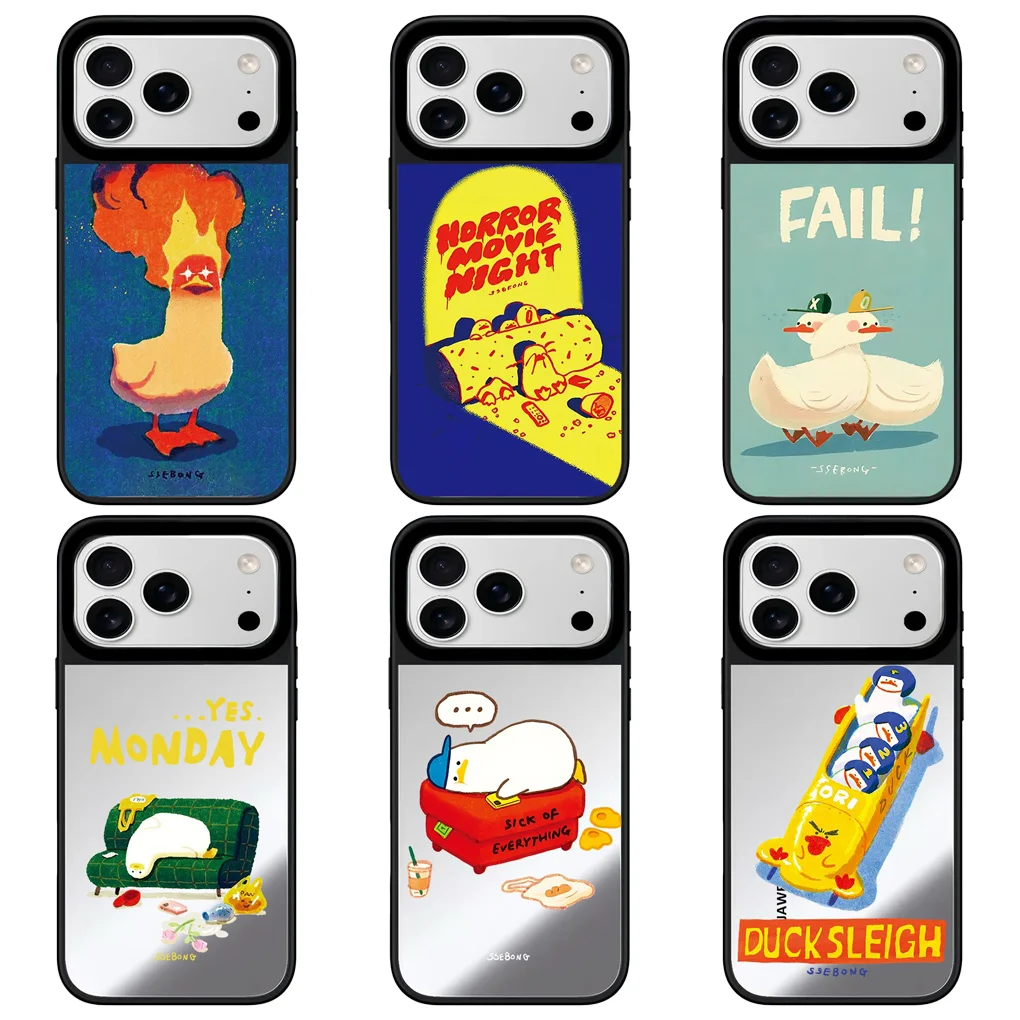 Fire Duck Mirror Surface Phone Cover for IPhone 12 13 14 15 16 17 Pro Max Case for IPhone 17 Air
Fire Duck Mirror Surface Phone Cover for IPhone 12 13 14 15 16 17 Pro Max Case for IPhone 17 Air