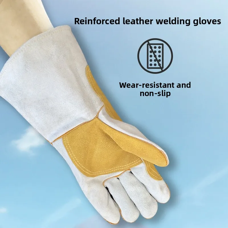 Welding Gloves Leather Heat Resistant Fireproof Anti-Spla High Temperature Resistant Wearable for Ws
Welding Gloves Leather Heat Resistant Fireproof Anti-Spla High Temperature Resistant Wearable for Ws