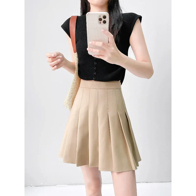 Women Summer Slim Thin Micro Elastic High Waist Pleated Mini Skirt With Liner
Women Summer Slim Thin Micro Elastic High Waist Pleated Mini Skirt With Liner