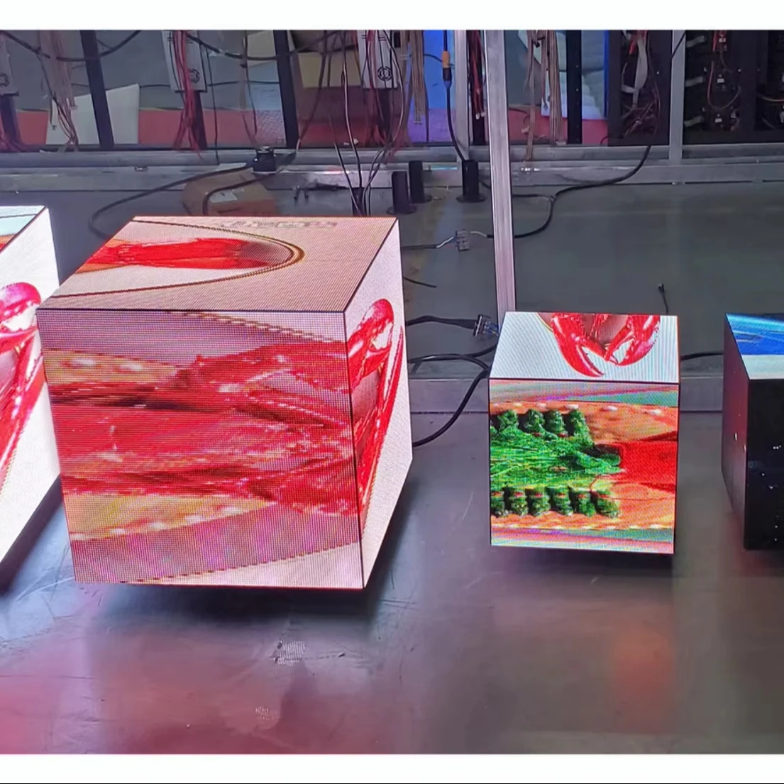 New Design P3 Led Digital Advertising Display Screen Creative Outdoor Waterproof Rotating Magic Cube Led Poster Displays
New Design P3 Led Digital Advertising Display Screen Creative Outdoor Waterproof Rotating Magic Cube Led Poster Displays