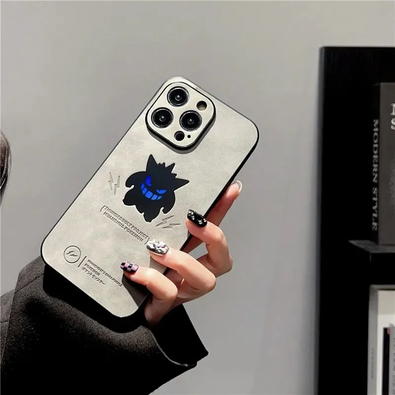 Luxury Laser Emboss Suede Soft Leather Cute P-Pokemon Gengar Phone Case For iPhone 16 15 14 13 12 11 17 Pro Max Plus 17Pro Cover
Luxury Laser Emboss Suede Soft Leather Cute P-Pokemon Gengar Phone Case For iPhone 16 15 14 13 12 11 17 Pro Max Plus 17Pro Cover