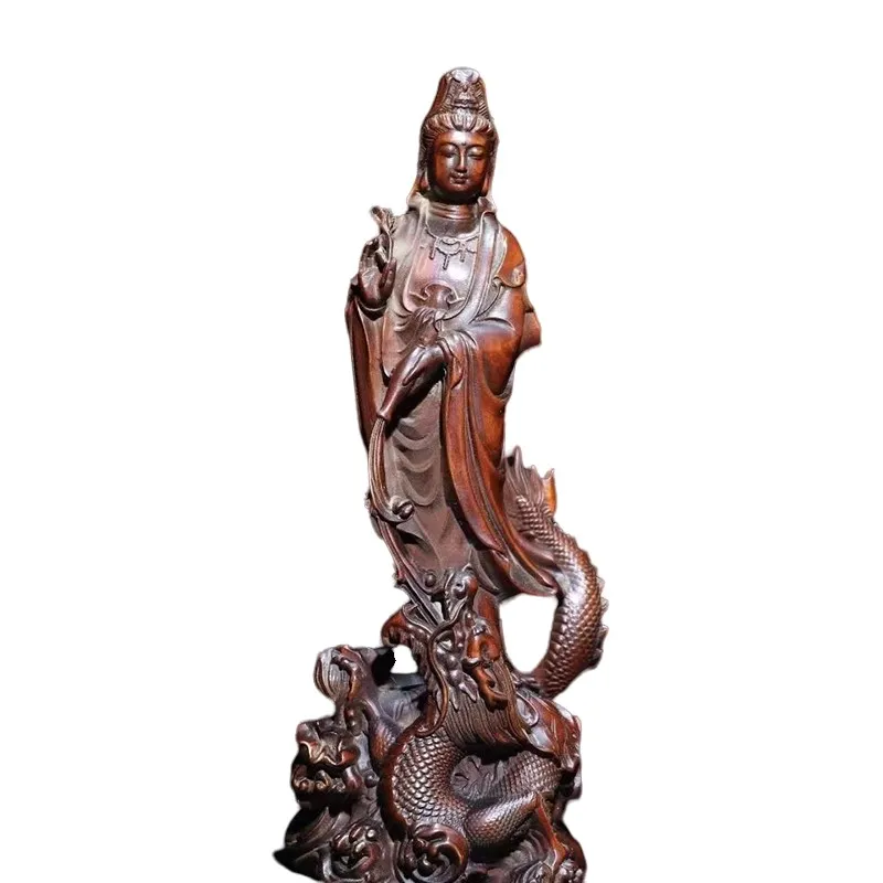 XS778- 14 CM Guanyin with Dragon Boxwood Sculpture Worship Bodhisattva Figurine Buddha Statue Chinese Collection Ornaments
XS778- 14 CM Guanyin with Dragon Boxwood Sculpture Worship Bodhisattva Figurine Buddha Statue Chinese Collection Ornaments