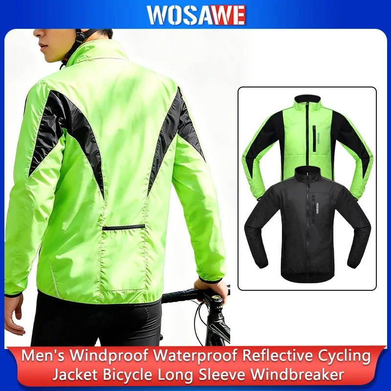 WOSAWE Cycling Jacket Men Windproof Ultralight Long Sleeve Bike Jersey Lightweight MTB Sports Windbreaker Portable Bicycle Coat
WOSAWE Cycling Jacket Men Windproof Ultralight Long Sleeve Bike Jersey Lightweight MTB Sports Windbreaker Portable Bicycle Coat