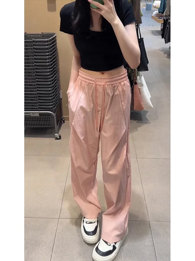 Pink Ice Silk Men's Summer Qui Dry Pleated Loose Leggings Workwear Pants Straight Cut Wide Leg American Functional Paratroo...
Pink Ice Silk Men's Summer Qui Dry Pleated Loose Leggings Workwear Pants Straight Cut Wide Leg American Functional Paratroo...