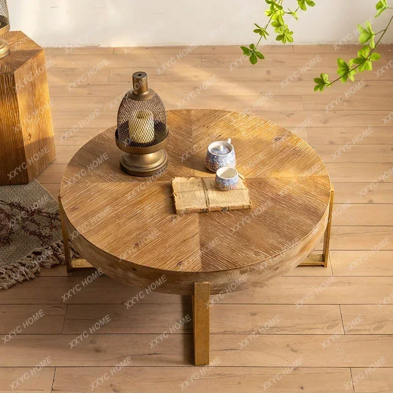Simple Solid Wood Coffee Tables for Café Furniture Round Table Household Balcony Vintage Creative Multifunction Simple Tea Table
Simple Solid Wood Coffee Tables for Café Furniture Round Table Household Balcony Vintage Creative Multifunction Simple Tea Table