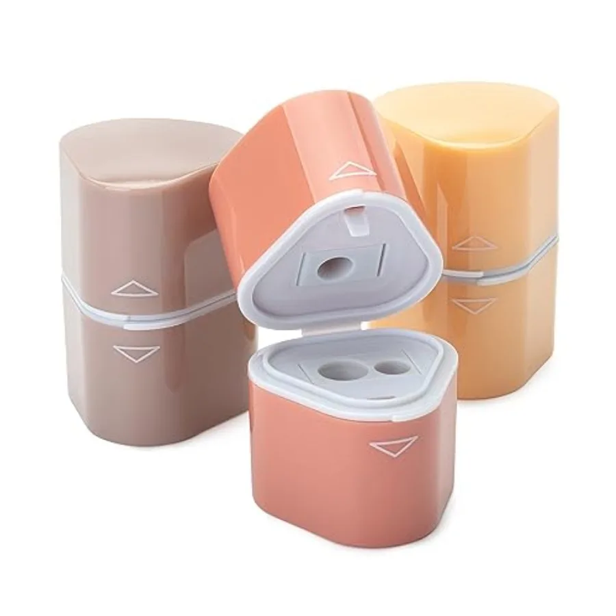 Pencil Sharpeners Manual,,3 Holes, Colorful, Handheld Pencil Sharpener, Large Waste Box, Compatible with Standard and Jumbo Pen
Pencil Sharpeners Manual,,3 Holes, Colorful, Handheld Pencil Sharpener, Large Waste Box, Compatible with Standard and Jumbo Pen