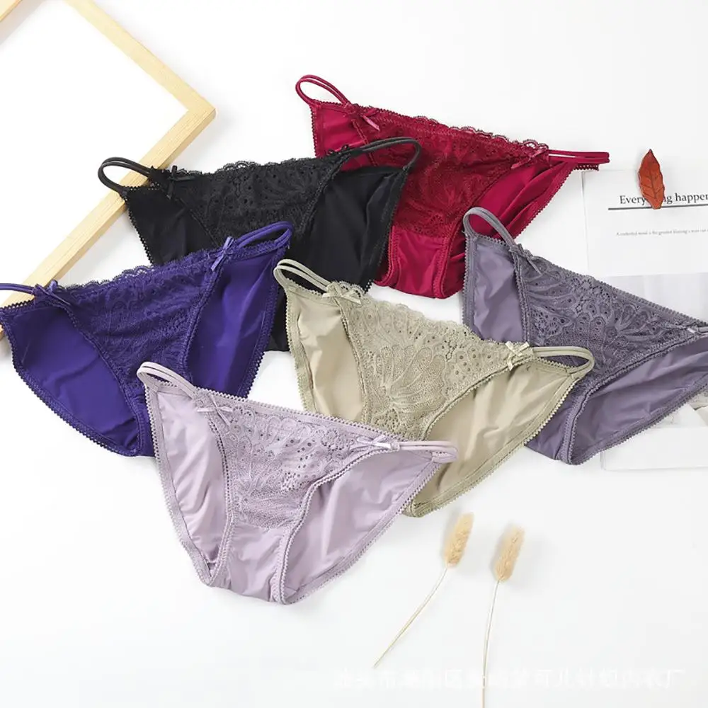 Female Transparent Low-waist Bandage Flower Bow Women Thong Lingerie Sexy Briefs Lace Panties
Female Transparent Low-waist Bandage Flower Bow Women Thong Lingerie Sexy Briefs Lace Panties