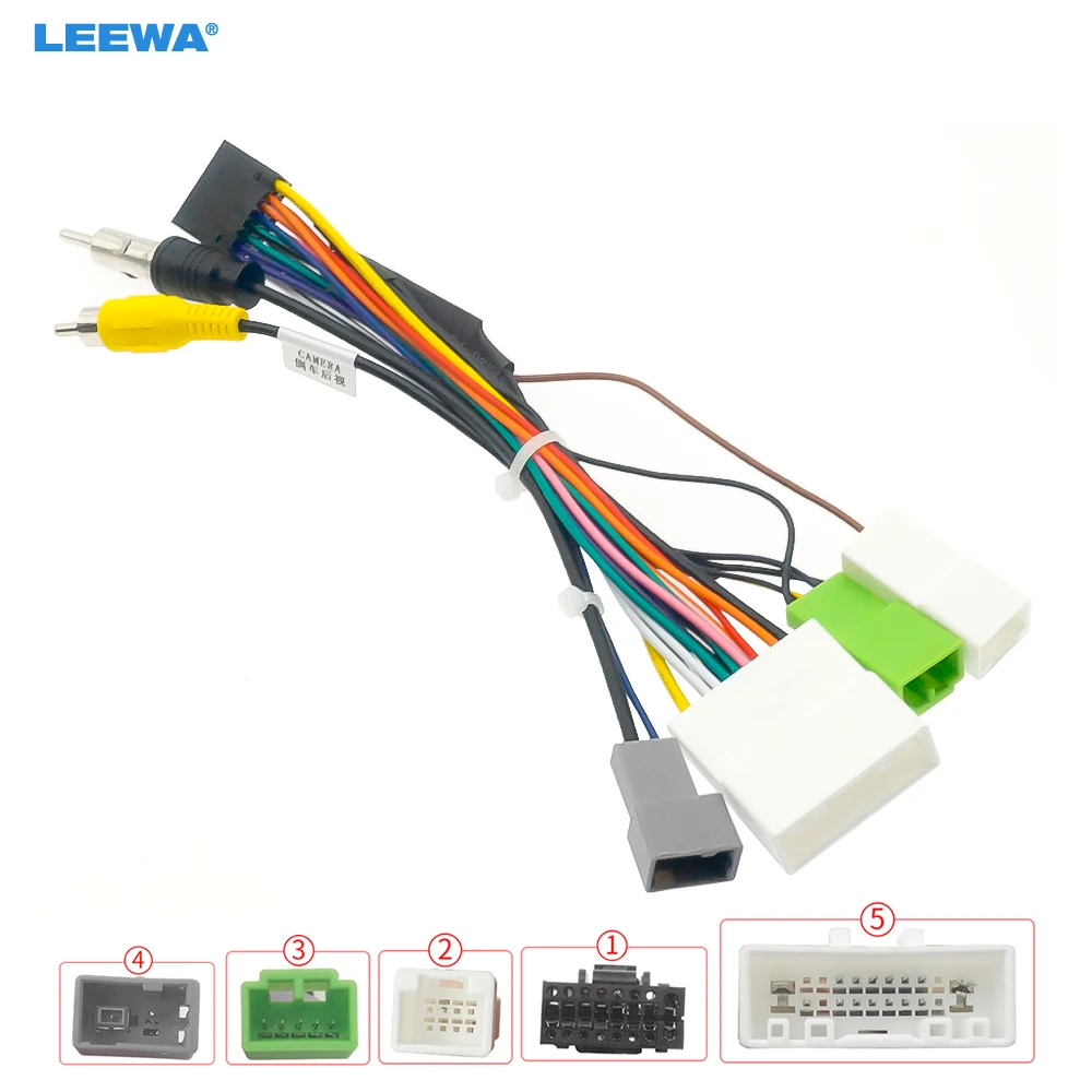LEEWA Car 16pin Power Cord Wiring Harness Adapter With Rearview Wire For Isuzu D-MAX (2012) Installation Head Unit Cable
LEEWA Car 16pin Power Cord Wiring Harness Adapter With Rearview Wire For Isuzu D-MAX (2012) Installation Head Unit Cable
