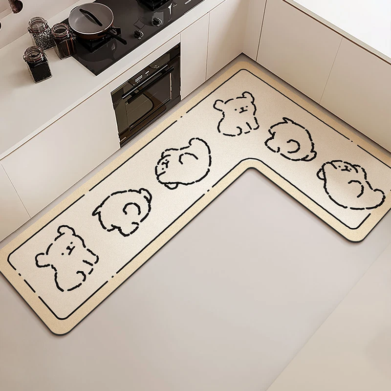 L-образный кухонный напольный коврик, водостойкий нескользящий виниловый ковер из ПВХ, милый мультяшный узор, домашний декор, длинные полоски, ковер Alfombra Cocina
L-образный кухонный напольный коврик, водостойкий нескользящий виниловый ковер из ПВХ, милый мультяшный узор, домашний декор, длинные полоски, ковер Alfombra Cocina