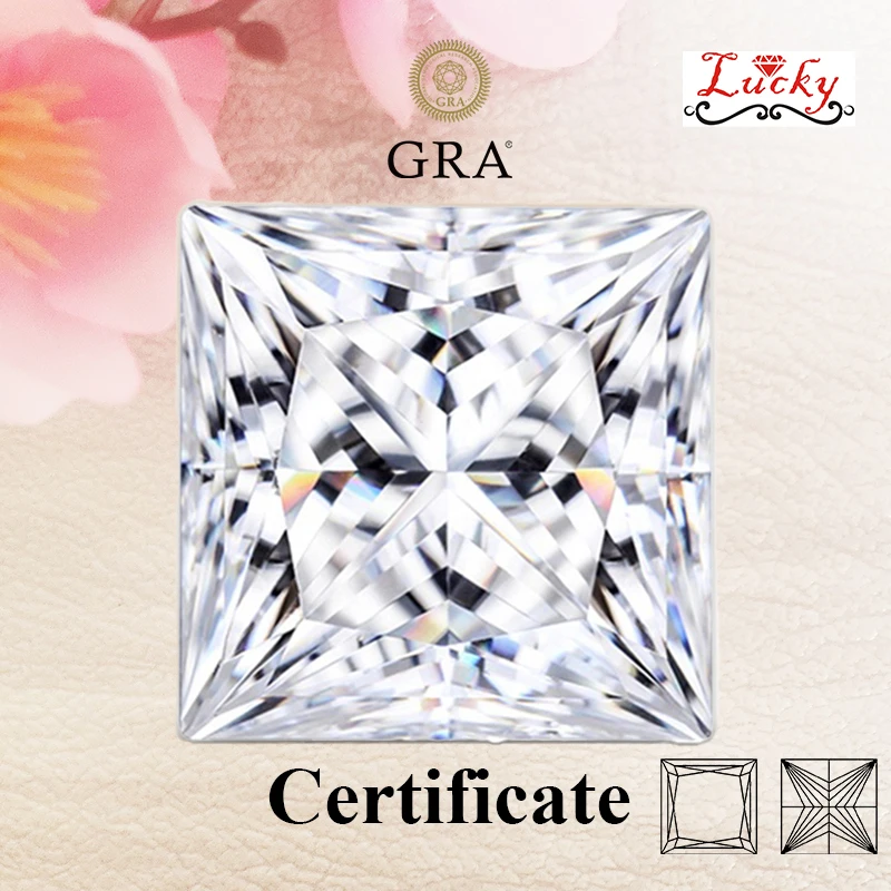 Moissanite Princess Cut D Color Top Quality Charms Beads for DIY Jewelry Making Necklace Earrings Materials with GRA Certificate
Moissanite Princess Cut D Color Top Quality Charms Beads for DIY Jewelry Making Necklace Earrings Materials with GRA Certificate