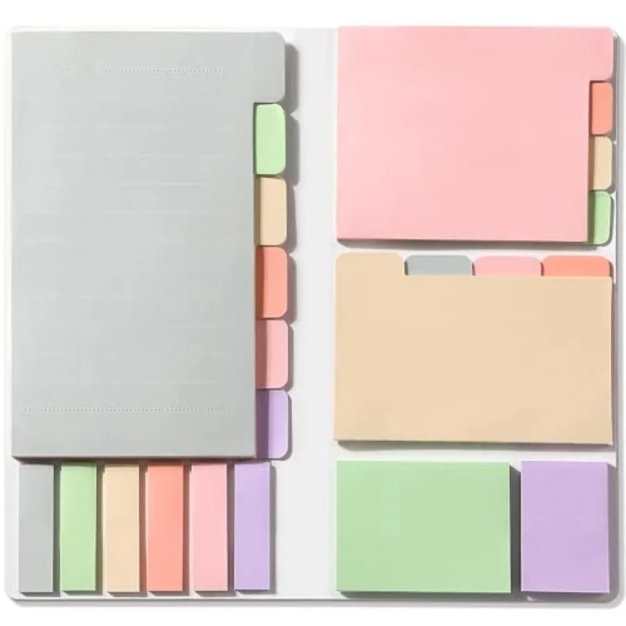 Sticky Notes Set, Divider Sticky Notes 410 Packs Planner Sticky Note Dividers Tabs for School Office Supplies, Book Notes, Bibl
Sticky Notes Set, Divider Sticky Notes 410 Packs Planner Sticky Note Dividers Tabs for School Office Supplies, Book Notes, Bibl