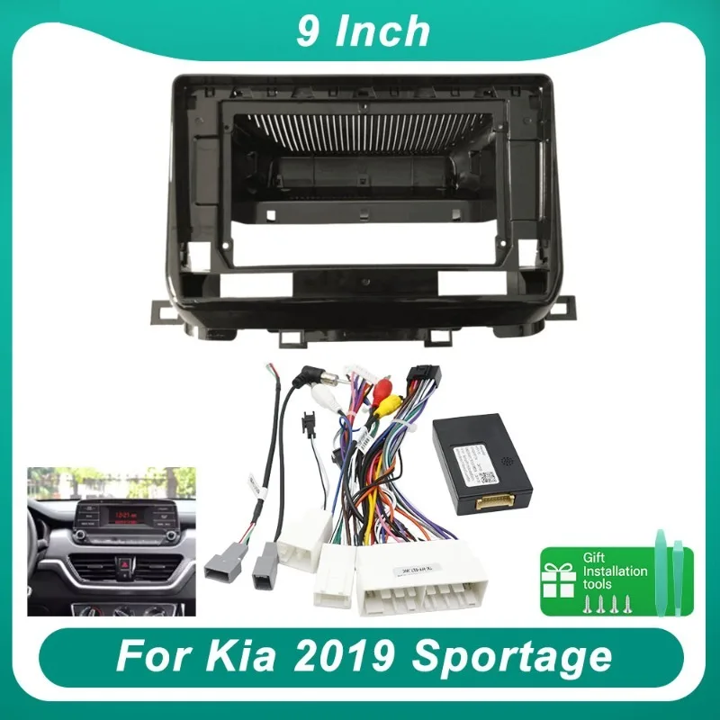 9 Inch Car Stereo Fascia Frame for 2019 Kia Sportage Android Radio Installation Kit
9 Inch Car Stereo Fascia Frame for 2019 Kia Sportage Android Radio Installation Kit