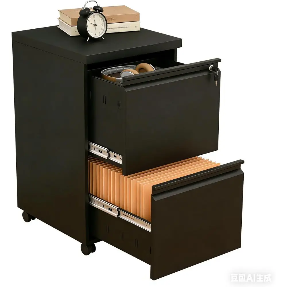 Portable Wheeled Filing Cabinet, Small or Letter Size, Lockable with Name Card Holder for Home Office, Assembly Required, Black
Portable Wheeled Filing Cabinet, Small or Letter Size, Lockable with Name Card Holder for Home Office, Assembly Required, Black