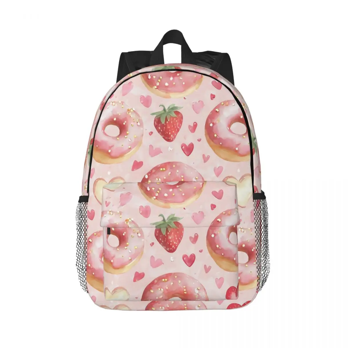 Cute Donut And Strawberries Backpack Daypack Large Capacity Boys Girls BookBag Shoulder Bags for Men Women Kids School Bag
Cute Donut And Strawberries Backpack Daypack Large Capacity Boys Girls BookBag Shoulder Bags for Men Women Kids School Bag