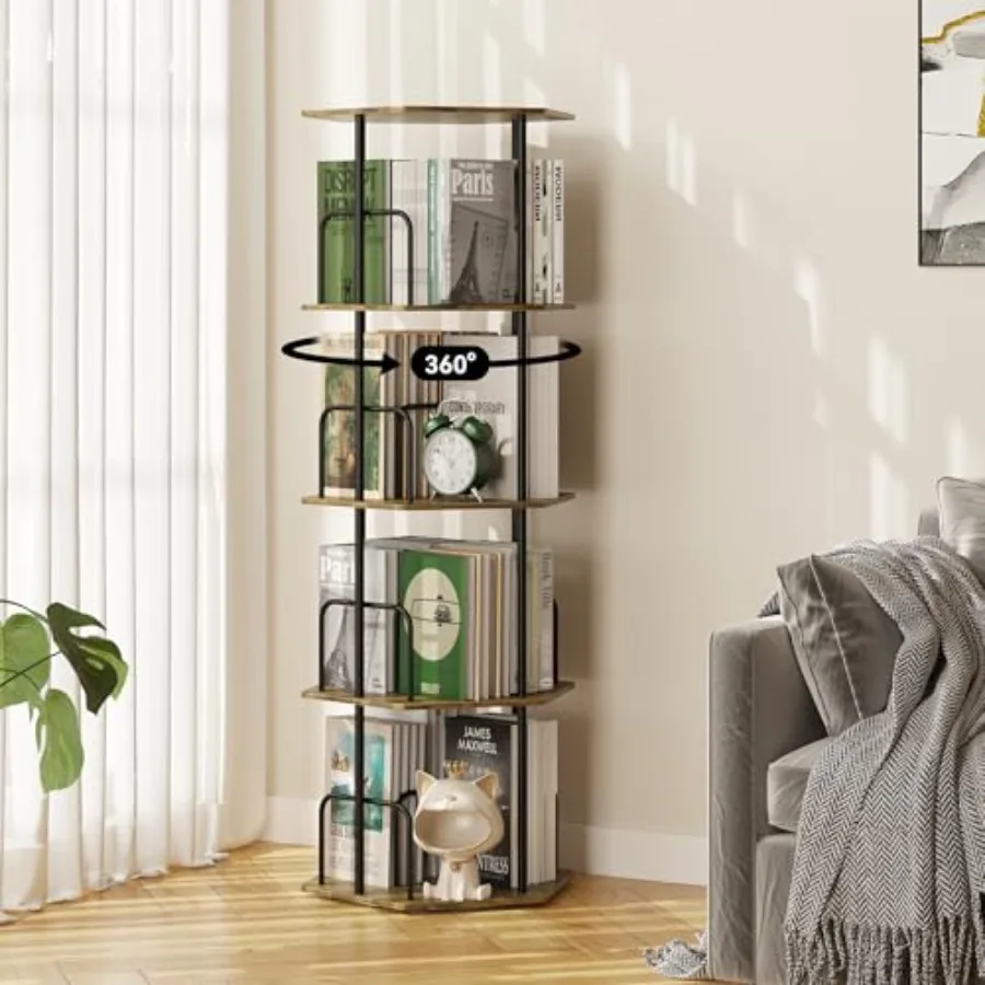 Rotating Bookshelf Tower Revolving 360 ° Spinning Bookcase Hexagonal Corner Book Shelf Storage Carousel Vertical Rotate Turning
Rotating Bookshelf Tower Revolving 360 ° Spinning Bookcase Hexagonal Corner Book Shelf Storage Carousel Vertical Rotate Turning