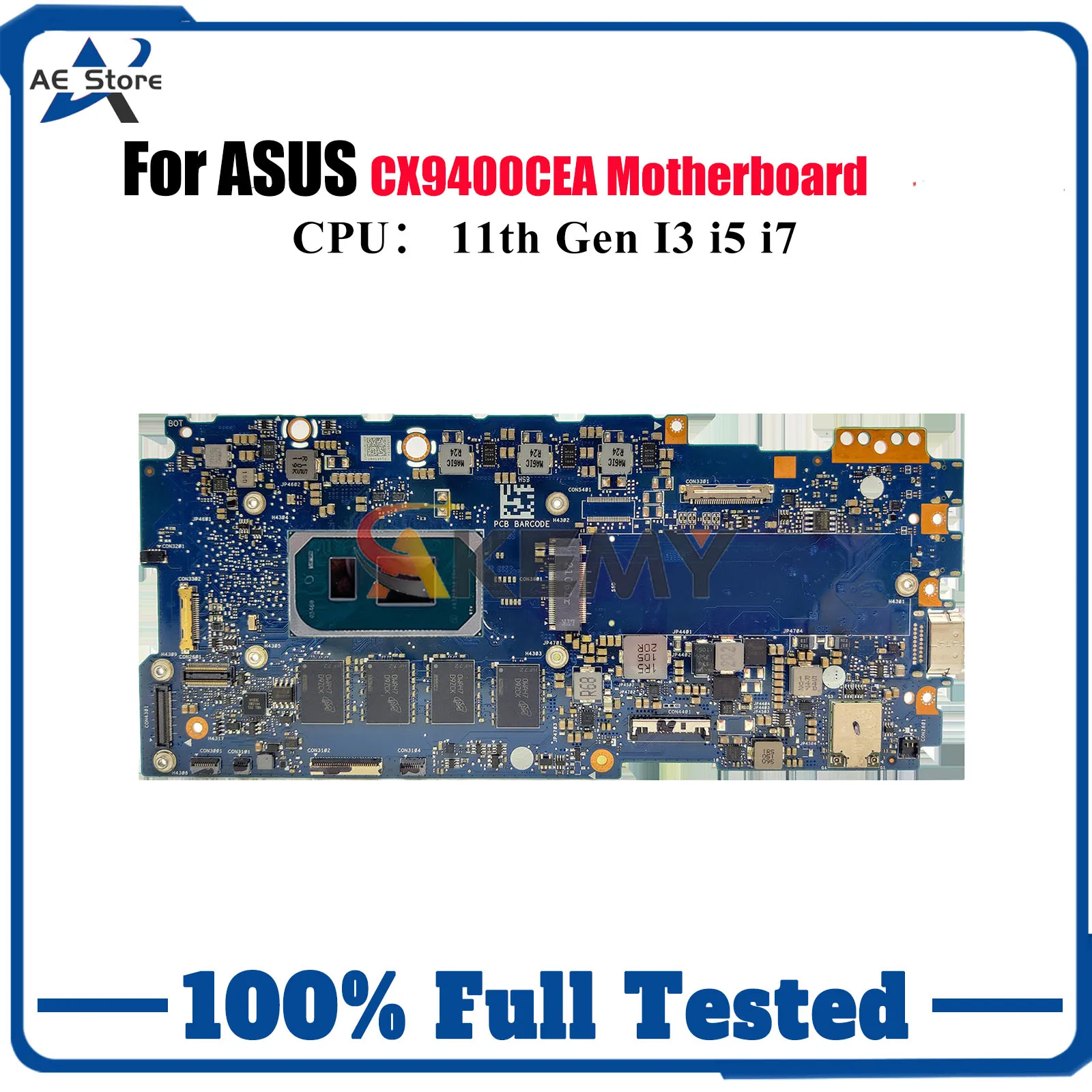 CX9400CEA Laptop Motherboard For ASUS Chromebook Flip CX9 CX9400CEA CX9400C Mainboard With 11th Gen I3 i5 i7 100% tests OK stk
CX9400CEA Laptop Motherboard For ASUS Chromebook Flip CX9 CX9400CEA CX9400C Mainboard With 11th Gen I3 i5 i7 100% tests OK stk