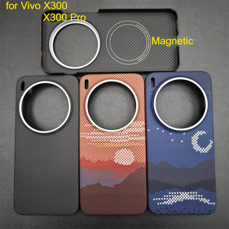 For Vivo X300 Pro / X300 Magnetic Case Carbon Aramid Fiber Cover Ultra-light Magnetic Mobile Phone Case Protective Shell
For Vivo X300 Pro / X300 Magnetic Case Carbon Aramid Fiber Cover Ultra-light Magnetic Mobile Phone Case Protective Shell