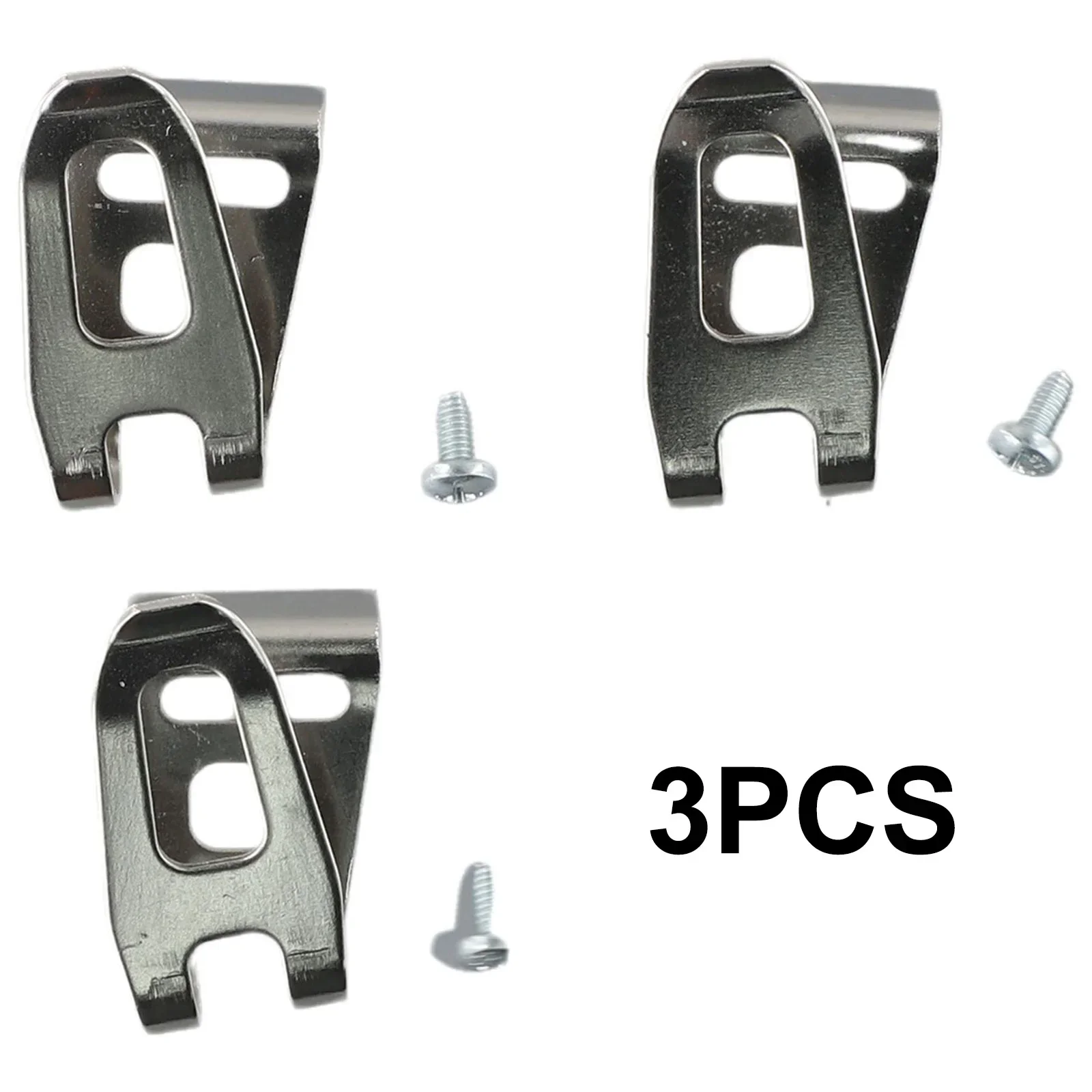 Power Tool Parts 3Pcs Belt Clip Hook Steel Silver For 18V LXT Cordless Drills Driver Wrenches With Screws Access
Power Tool Parts 3Pcs Belt Clip Hook Steel Silver For 18V LXT Cordless Drills Driver Wrenches With Screws Access