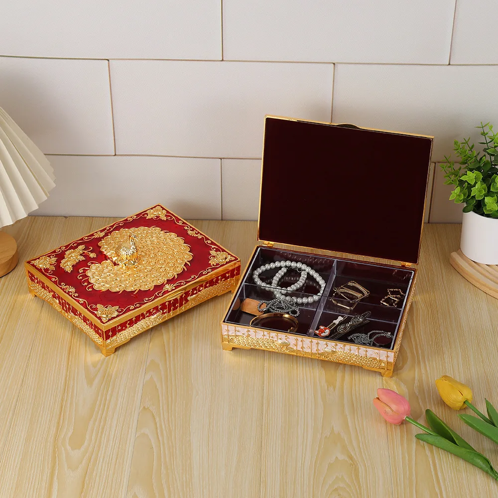 Vintage Floral Peacock Metal Jewelry Organizer Decorative Treasure Box Unique Valentine's Day Gifts for Her Anniversary
Vintage Floral Peacock Metal Jewelry Organizer Decorative Treasure Box Unique Valentine's Day Gifts for Her Anniversary