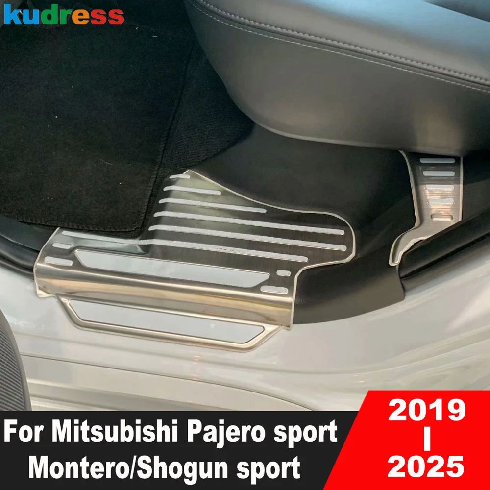 Накладка на порог для Mitsubishi Pajero/Montero/Shogun sport 2019-2025, стальная накладка на порог автомобиля, аксессуары для защиты педали
Накладка на порог для Mitsubishi Pajero/Montero/Shogun sport 2019-2025, стальная накладка на порог автомобиля, аксессуары для защиты педали