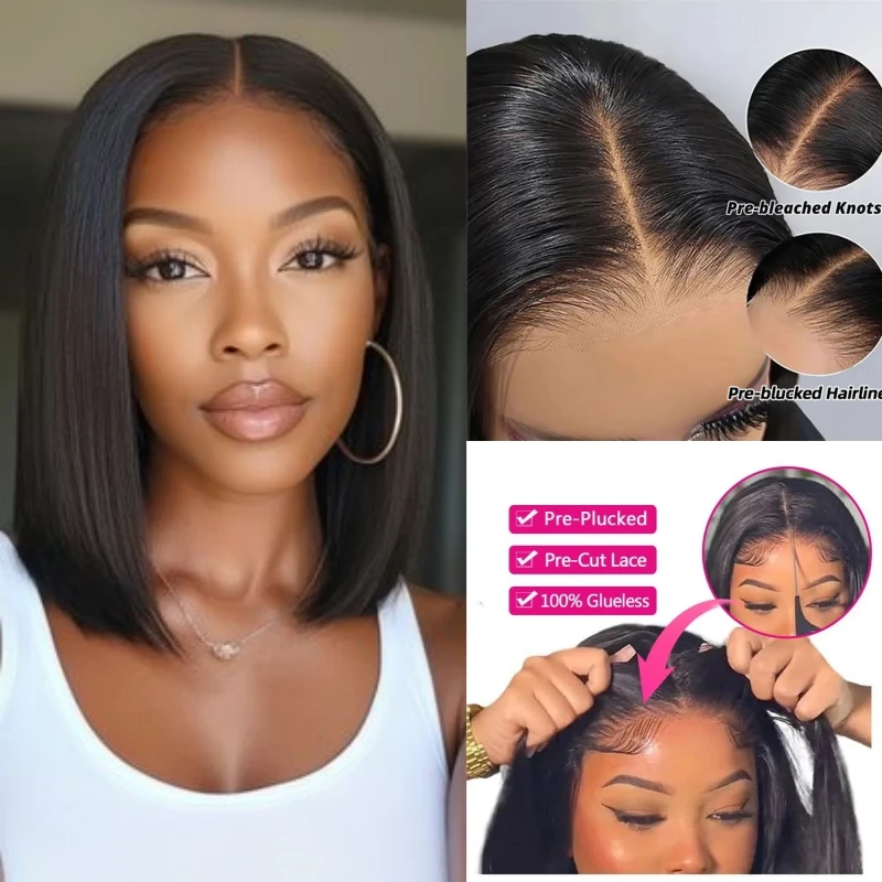 Alimice Ready to Wear Bob Wig Human Hair Daily Use Party Birthday Gift Glueless 4X4 Short Bob Wigs For Women
Alimice Ready to Wear Bob Wig Human Hair Daily Use Party Birthday Gift Glueless 4X4 Short Bob Wigs For Women