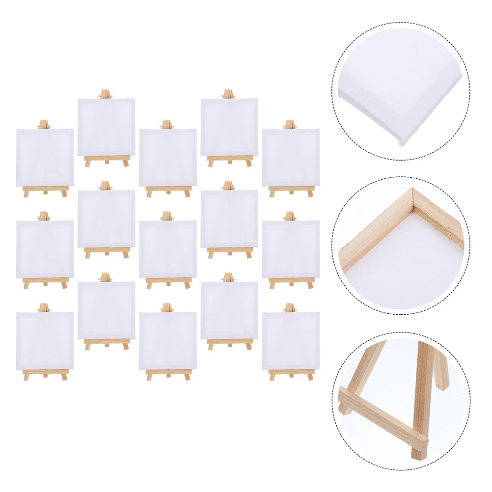 15 Sets Picture Frame and Easel Table Top Stand for Painting Kids Blank Small Easels Display Travel Canvas Wood Child
15 Sets Picture Frame and Easel Table Top Stand for Painting Kids Blank Small Easels Display Travel Canvas Wood Child