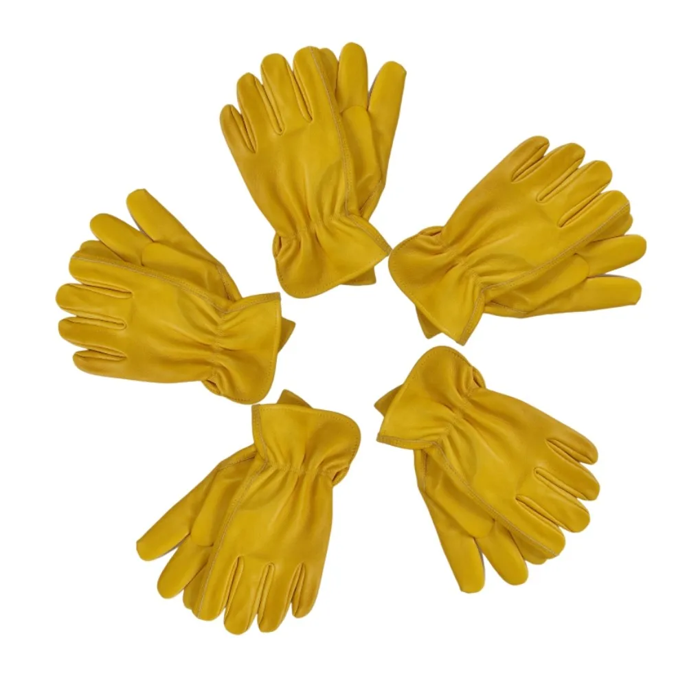 5 пар, кожаные рабочие перчатки для строительства, промышленного использования, мотоцикла, садоводства, металла для мужчин 
5 пар, кожаные рабочие перчатки для строительства, промышленного использования, мотоцикла, садоводства, металла для мужчин