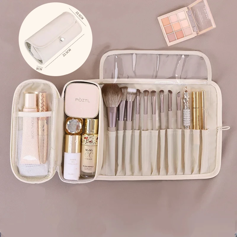 PU Folding Beauty Large Capacity Multi-Functional Portable Makeup Storage Bag Travel Brush Eyebrow Pencil Storage
PU Folding Beauty Large Capacity Multi-Functional Portable Makeup Storage Bag Travel Brush Eyebrow Pencil Storage