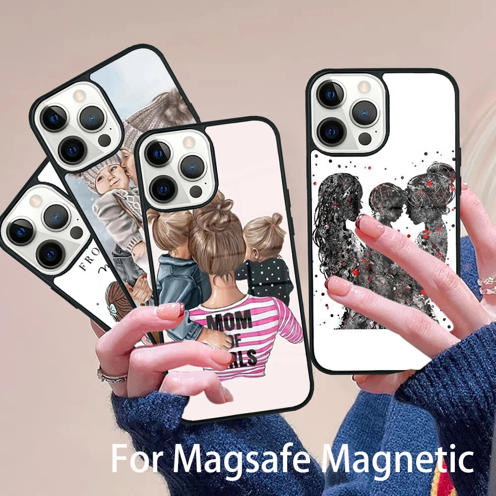Mom Daughter Girl Son Dad Phone Case Magesafe Magnetic Wireless Charge Cover For IPhone 16 11 12 13 14 15 Pro Max Plus Mini
Mom Daughter Girl Son Dad Phone Case Magesafe Magnetic Wireless Charge Cover For IPhone 16 11 12 13 14 15 Pro Max Plus Mini