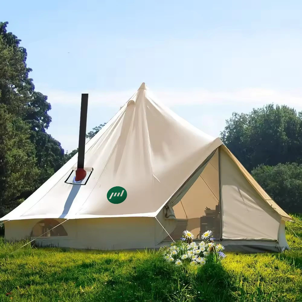 Tom Auto4-Season Waterproof Cotton Canvas Large Family Camp Beige Color Bell Tent Hunting Wall Tent with Roof Stove Jack Hole
Tom Auto4-Season Waterproof Cotton Canvas Large Family Camp Beige Color Bell Tent Hunting Wall Tent with Roof Stove Jack Hole